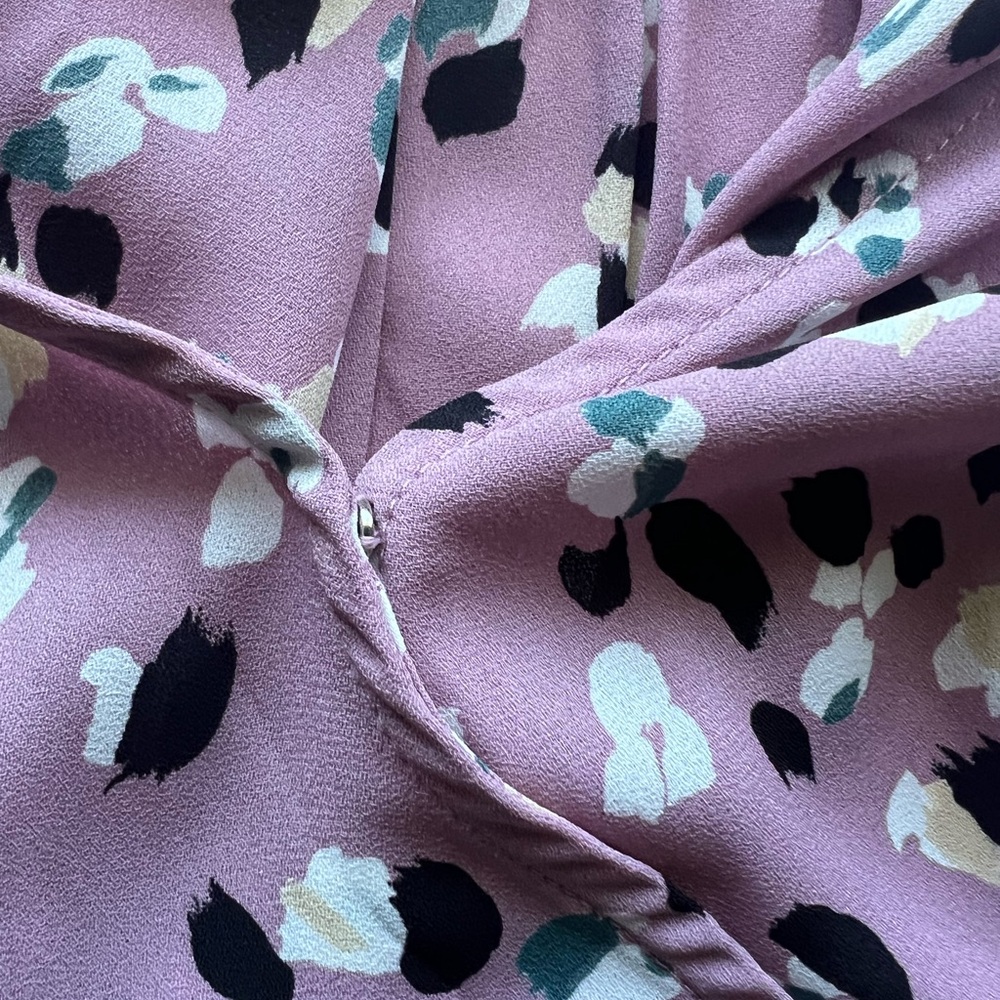 Collective Concepts Women's Floral Print Blouse Mauve - Picture 3 of 7